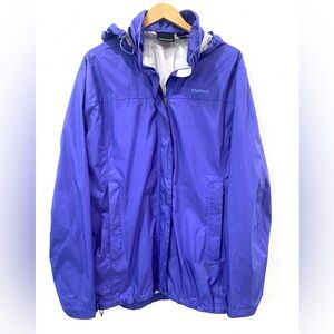 Marmot Raincoat Women's XXL PreCip Eco Jacket Waterproof Packable Purple